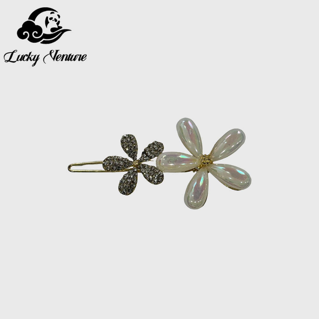 Bangs hair clip flower style